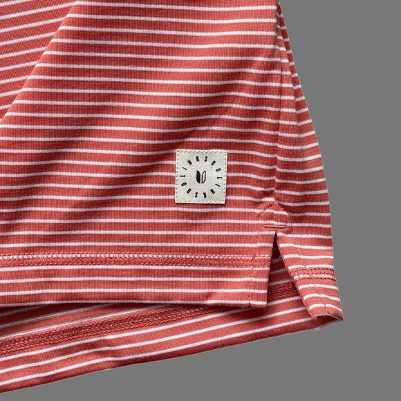 LinkSoul Striped Golf Polo Papaya Size XXL NWT EUC - Picture 2 of 7